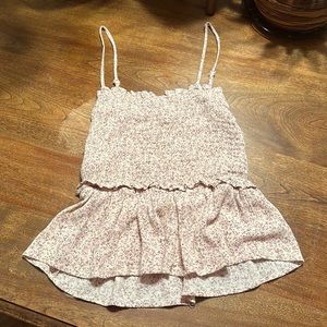 Scrunched Floral Tank